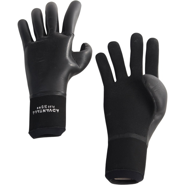 2025 Hurley Advantage Plus 3mm Gloves BV7393 - Black